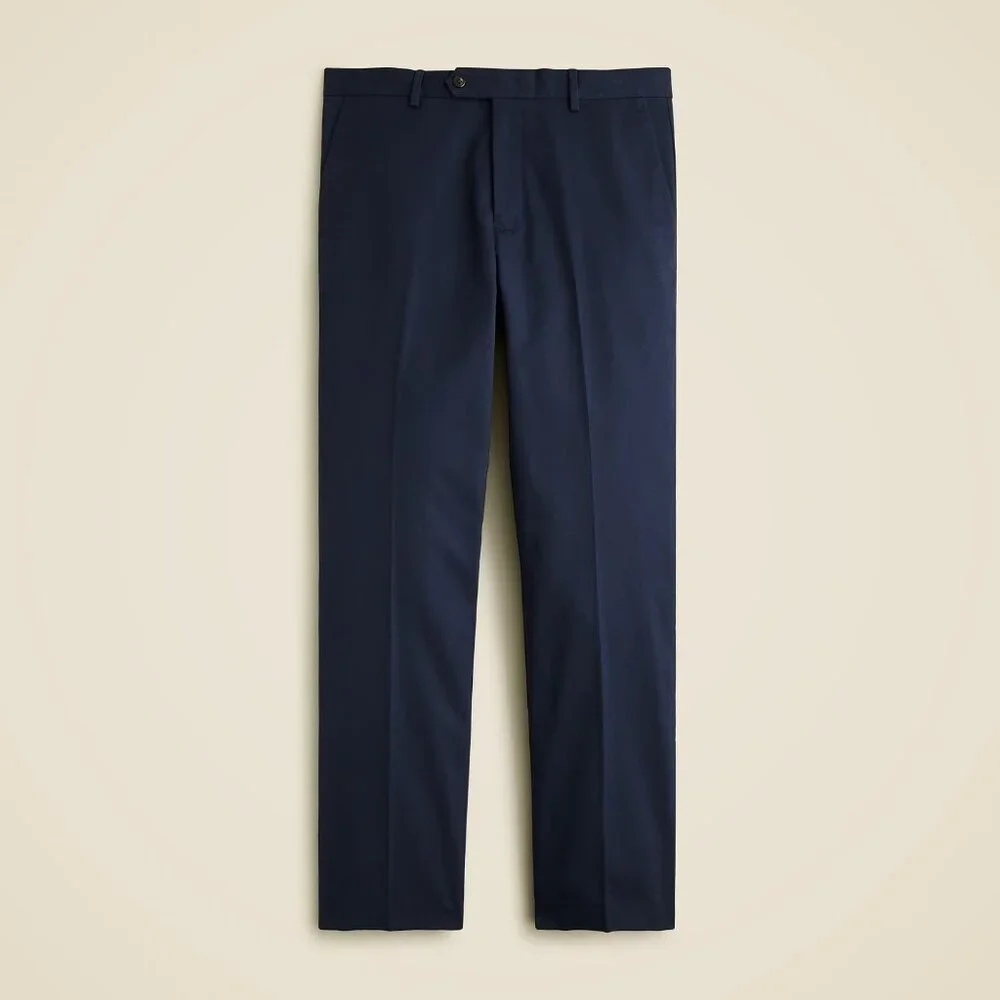 J Crew Mens Size 38W x‎ 34L Bowery Dress Pant in Stretch Chino Navy BQ425 $128